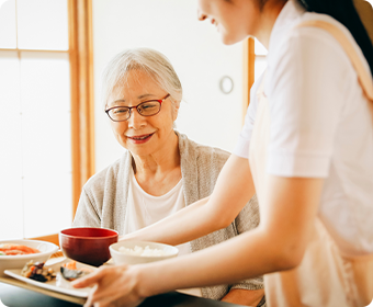 食事の準備や家事全般